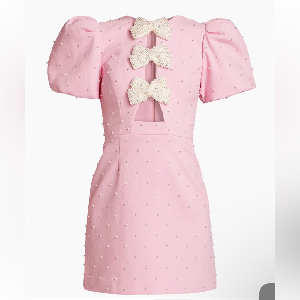 Rebecca Vallance
Veronica Pearl Bow Puff-Sleeve Minidress - Picture 4 of 7